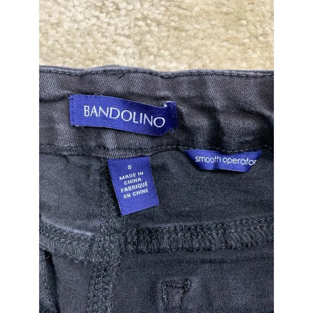 Bandolino Smooth Operator Black Jeans Women’s Size 8 Stretch Skinny 765